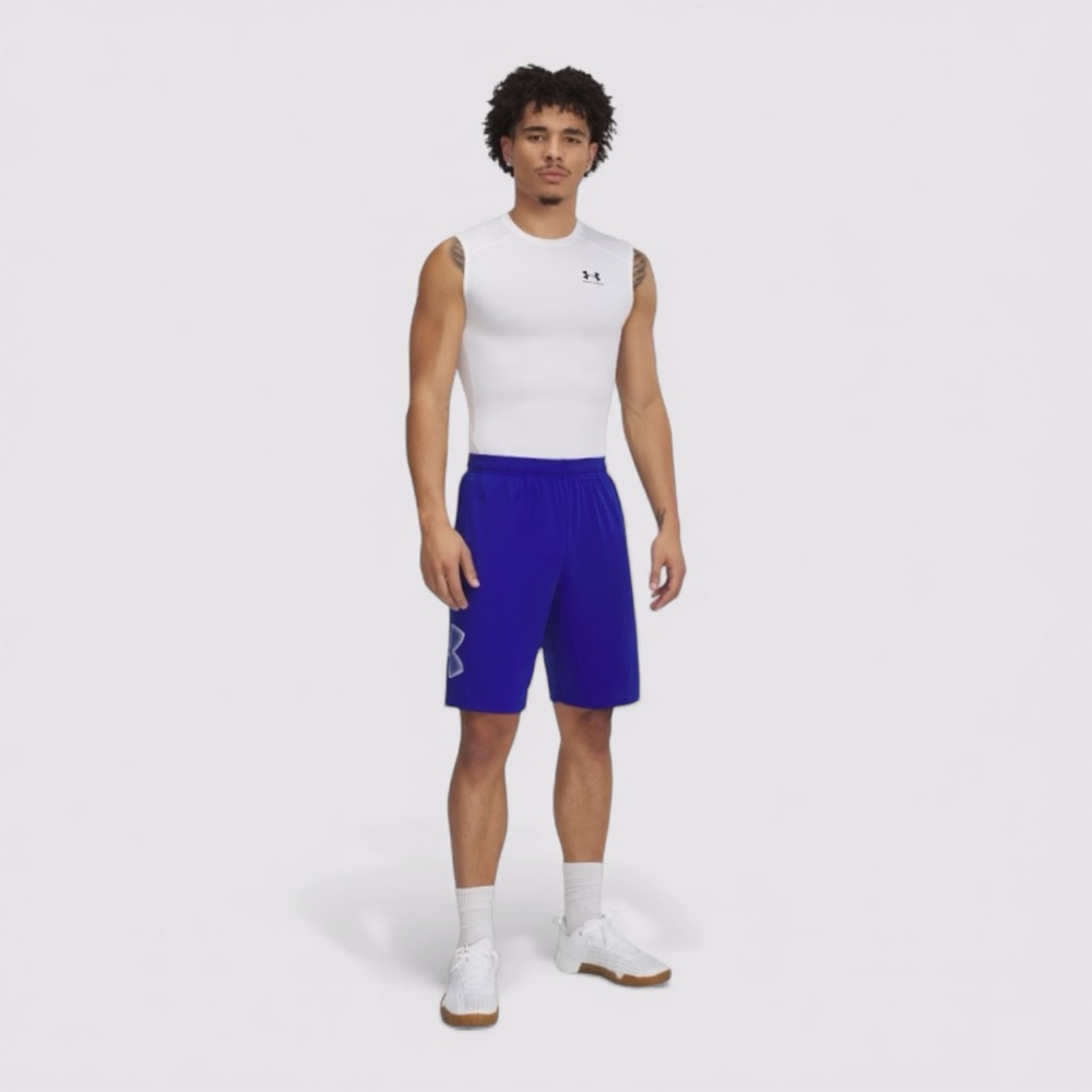 Under Armour UA Tech Graphic Shorts Royal Blue Men’s Medium Athletic Gym